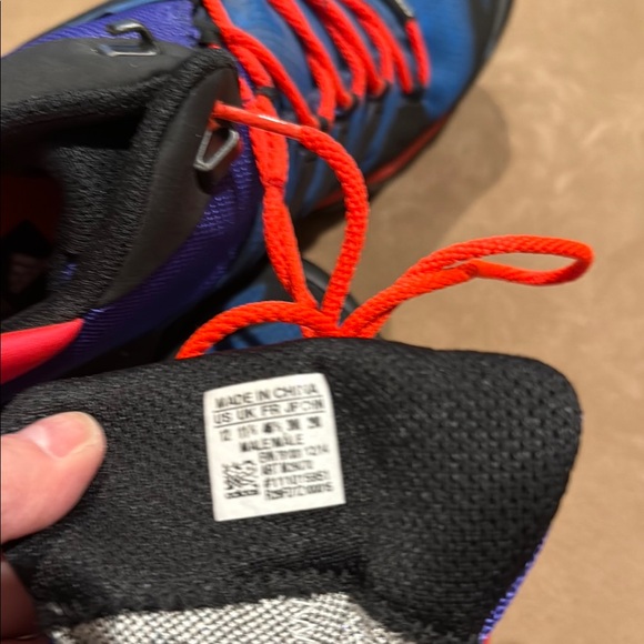 Adidas Terrex Blue and Red Hiking Shoes - Picture 4 of 4
